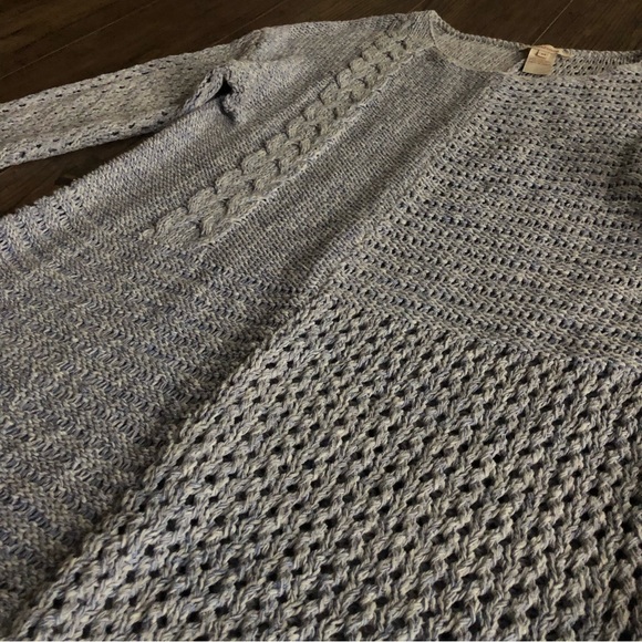 Sundance open knit textures lightweight blue sweater - Picture 3 of 7